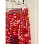 Coldwater Creek Women's Size 12 Printed Pants Red Multi Color Patchwork Pattern Photo 4
