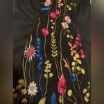 Connected Apparel Women’s  Embroidered Black Dress. Sz 12. EUC Photo 6