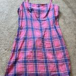 Dolls Kill Pink Plaid Mini Dress Photo 0