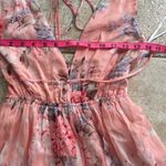 Lulus What a Beauty Peach Pink Floral Print Tie Photo 12