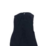 EGO  - Frill Side Bandeau Denim Mini Dress in Black Photo 1