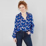 Lucky Brand Umi Floral Peasant Top Plus Size 3X Photo 9