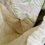 Cotton cloth tote bag purse beach bag w/ baby sloth painting in teacup tropical Blue Photo 5