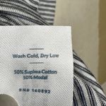 Marine layer  Tank Top Striped Pattern Sleeveless Open Back Black White Medium Photo 2