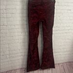 Altar'd State velvet pull on Maroon pants flared retro hippie size Small witchy Photo 6