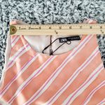 ZARA  Satin Effect Maxi Dress XS Long Striped Sleeveless Flowy Side Slits Lined Photo 9