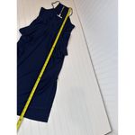 BCBGeneration  Drape Pocket Dress Navy Blue Pleated Cocktail Party Mini Size M Photo 6