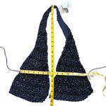 Free People  Ibiza nights Beaded Halter Top  
Navy blue  NEW   Photo 2