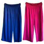 Bundle of 2 Pair Stretchy Apartment Pants Hot Pink Royal Blue 3XL Size undefined Photo 1