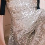 Gal Meets Glam | Diana Sequin Waterfall Dress Cocktail Tie Shoulder 4 Photo 1