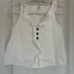 ZARA Trf Cottage Core Frilled Sleeveless Top Ruffled V Neck Size XS Photo 3