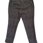 Talbots Hampshire Ankle Pants Womens Size 12 Petites Black Pink Dots Polka Dot Photo 1