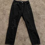 PacSun Women’s Black Distressed Mom Jeans Photo 0