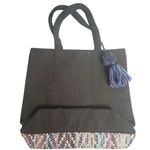 Ruggine Women's Multicolor Woven Fringe Tote Bag Boho Photo 1