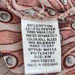 Umgee  Boho size S/M Oversized Peacock Feather Tribal Pom Pom Open Duster Topper Photo 5