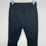 Gap Black Flare Leg Pants Size 10 Cropped High Rise Stretch Cotton Blend Photo 3