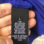 AB Studio AB‎ Studio royal blue ruffle lace tee top Photo 3