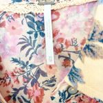 Free People  Hold On To Me Printed Top in Coral XS Photo 4