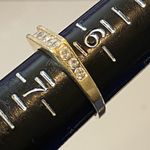 14k Yellow Gold Round & Baguette Cut CZ Wedding Band Anniversary Ring Gift Photo 4