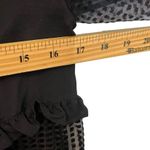 Marissa Webb Semi Sheer Button Front Long Sleeves Ruffle Black Women’s Size S Photo 9