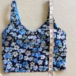 Offline by Aerie Real Me Recharge Least Support Shelf Bra Crop Tank Top Size S Blue Photo 4