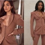 House Of CB  'Makani' Mocha Hourglass‎ Corset Blazer Size XS Photo 1