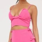 EGO  NEW Pink Crop Bow Detail Shirt Size‎ 6 Photo 7