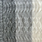 New New York & Co Cable Knit Gray/Ivory Infinity Scarf Gray Photo 1