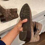 Stuart Weitzman 'Strapduo' Short Boot Moto Biker suede brown gray booties size 9 Photo 7