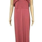Velvet Torch  halter ruffle Maxi in GRAY Photo 0