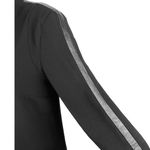 Mango Black V-neck Leather Trim Half Sleeve Career Business Mini Sheath Dress 6 Photo 3