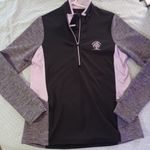 Antigua Antiqua womens medium black pink Brookside Country Club performance long sleeve Photo 0