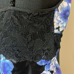 In Bloom Floral Lace Chemise Slip Dress Black Violet | M Photo 5
