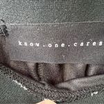 Know One Cares Pleated Zebra Striped Skirt, Elastic Waist, Size Medium Black Photo 3