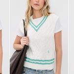 NWT Sporty & Rich SRC Cableknit Vest size medium Photo 0