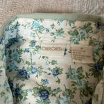 Cherokee Vintage Twill Sleeveless Button Down Shirt Top Womens M Medium Green Photo 2