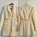 Zara Collar Blazer Dress Yellow Size XS Photo 2