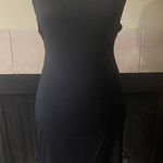 NWT Sleeveless, Strappy cut out back sexy midi Dress/ Black Black Photo 0
