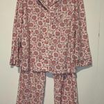 Ralph Lauren Pink and Cream Floral Pajama Set Black Label L28 Photo 0