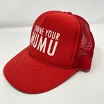Show Me Your Mumu SMYM Red Mesh Trucker Cap Spellout Snapback One Size OS Photo 3