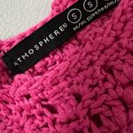 Atmosphere  Fuchsia Crochet Tank with Fringe Photo 2
