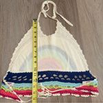 Arizona Jeans Arizona Jean Co Rainbow Crochet Halter Top Tank Top - Size Medium Photo 5