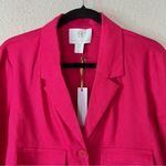 House of Harlow  Linen Blend Blazer in Pink NEW Size Medium Photo 3
