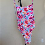 Victoria's Secret NWT Victoria’s Secret floral‎ one piece size M pink floral scoop neck Photo 2