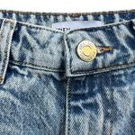 ZARA  Mid-Rise Wide Leg Contrast Seamless Side Wash Jeans Photo 6