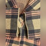 Tahari  Cropped Sweater Blazer Jacket Tan Plaid Photo 4