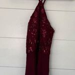 Xtraordinary  Women’s 3 Maroon Halter Sequin Dress Photo 0