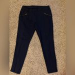 Splash Navy Solid Skinny Fit  Pants with Zipper Pockets style size 12UK 10US Photo 0