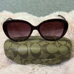 Coach Women's Sunglasses Burgundy Glitter Sig C One Size Photo 5