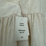 H&M  Cream Linen Blend Slip Dress Photo 9